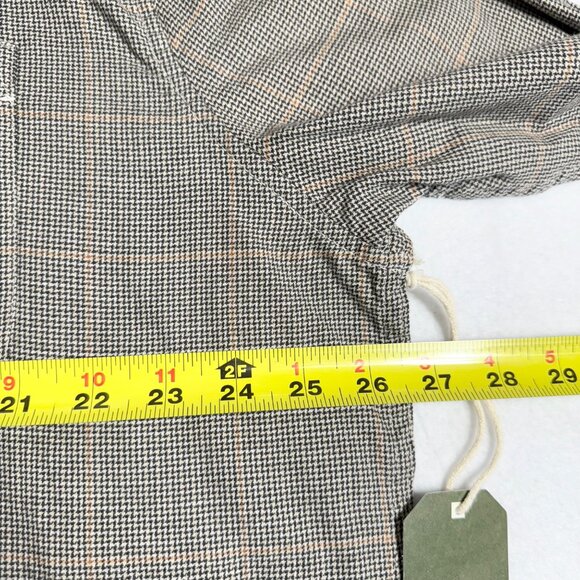 Mutual Weave Mens Long Sleeve Buttons Collared Flax Houndstooth Shirt Sz XXL NWT - Picture 7 of 8